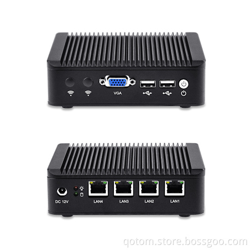 Qotom-Q190G4-S02 Barebone Mini Computer Baytrail Celeron J1900 Quad Core Processor